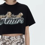 CHEETAH CROPPED TEE SHIRTS